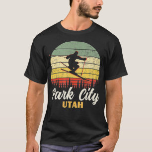 T-shirt Vacances ski de montagne vintage