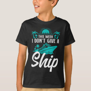 T-shirt Vacances sur un paquebot de croisière Je m'en fich