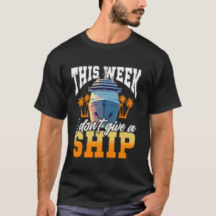 T-shirt Vacances sur un paquebot de croisière Jeu de mots 