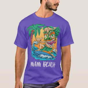 T-shirt Vacances Surf Palmier Miami Beach Floride Tik