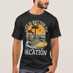 T-shirt Vacances Vacances Vacances Plage Été