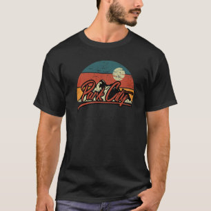 T-shirt Vacances vintages Le Retro Park City Utah Mountain