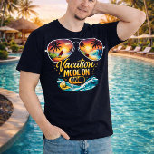 T-shirt Vacation Mode On Feels Like Ocean Sunset Dark Tee