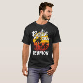 T-shirt Vacay Bestie Squad Summer Sunset Beach Retro Besti (Devant entier)