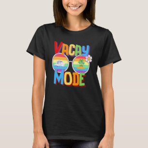 T-shirt Vacay Mode Humour Vacation Summer Sand Beach Boat