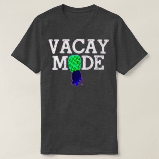 T-shirt Vacay Mode vacances d'été à l'envers ananas s (Design devant)