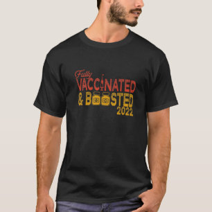 T-shirt Vaccin Pro Am V 2022 Entièrement Vacciné Et Augmen