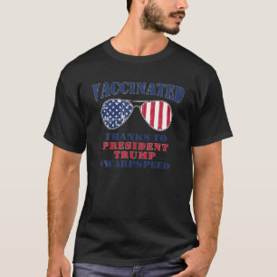 T-shirt Vaccin Pro Vacciné Grâce À Trump Supporter S