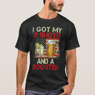 T-shirt Vaccination J'Ai Eu Mes Deux Chaussures Et Un Bois