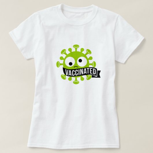 T-shirt vacciné de style Vintage (Design devant)