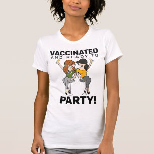 T-shirt Vacciné et prêt à faire la fête - Bière