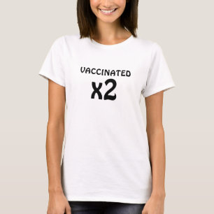 T-shirt Vacciné X 2 Covid Protégé