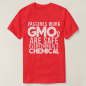 T-shirt Vaccins cool travailler OGMs Safe Pro Science Scie (Design devant)