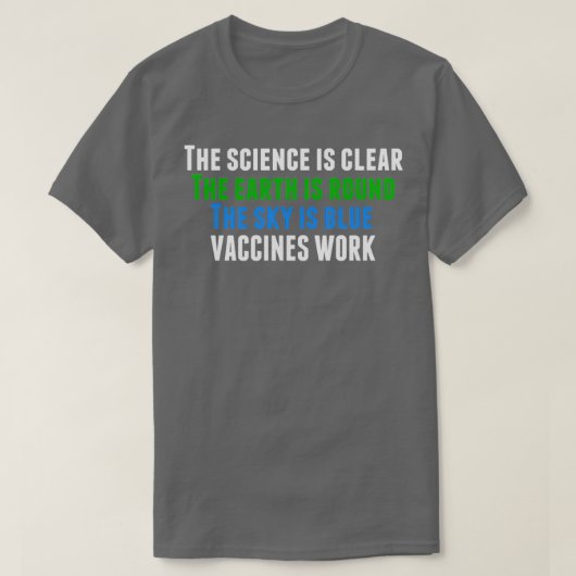 T-shirt Vaccins Travailler Pro Vaccination (Design devant)