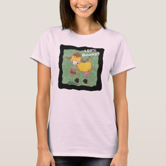 T-shirt Vache 100 % Bossy (Devant)