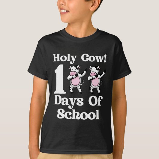 T-shirt Vache 100 Jours De L'École 100E Jour Dabbing Smart (Devant)