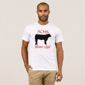 T-shirt vache à boeuf, SCHS, fille d'exposition (Devant entier)