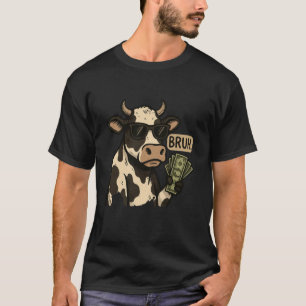 T-shirt Vache à cash cool lunettes de soleil drôle d'anima