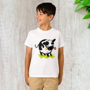 T-shirt Vache À Fleur
