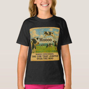 T-shirt Vache a sauté par-dessus le Moo – Chariot de ferme