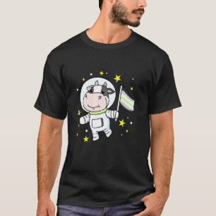 T-shirt Vache agender dans l'espace Fierté agender