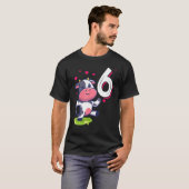 T-shirt Vache animal 6e anniversaire fille B jour 6 ans Ki (Devant entier)