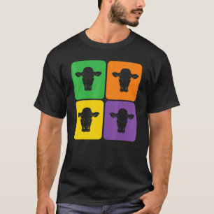 T-shirt Vache animale de ferme Agriculture agriculteur Pop