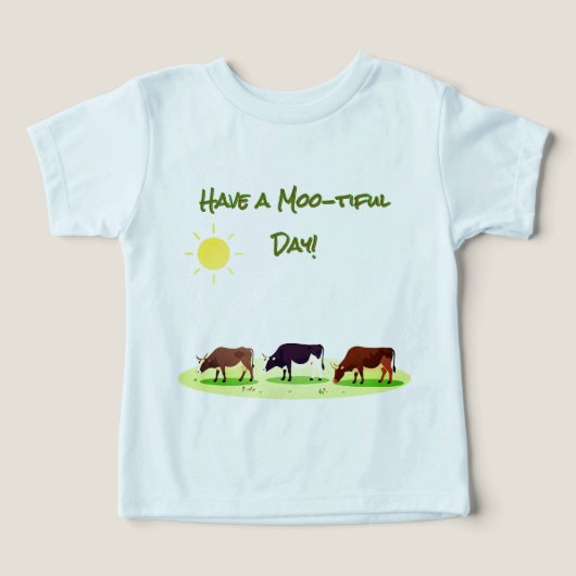 T-Shirt Vache Animaux de Ferme (Design Recto)