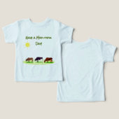 T-Shirt Vache Animaux de Ferme (Design Recto & Verso)