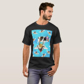 T-shirt Vache Bling Hip Sur Sundae Dans L'espace (Devant entier)