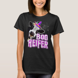 T-shirt Vache Boo Génisse Halloween Fermier