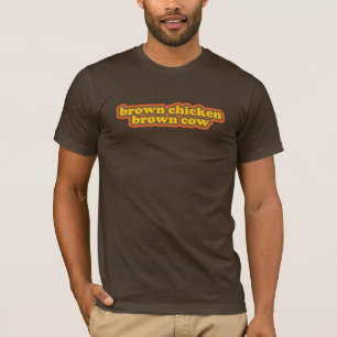 T-shirt Vache Brown à brun de poulet