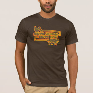T-shirt Vache Brown à brun de poulet