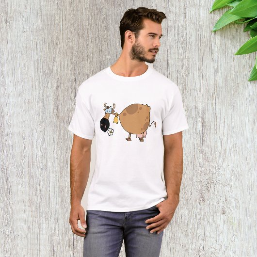 T-shirt Vache Brown caricature