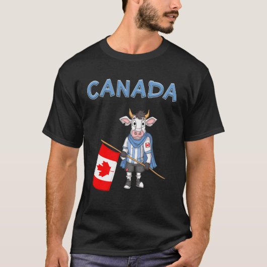 T-shirt Vache CanadaFan Canada (Devant)