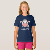 T-shirt Vache charmante au dessin | Nom personnalisé T-shi (Devant entier)