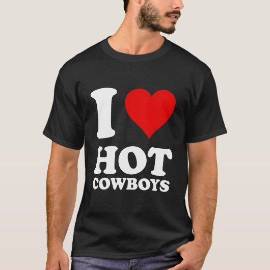 T-shirt Vache Chaude J'Aime Rouge Il (Devant)