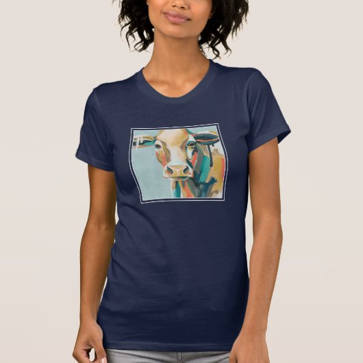 T-shirt Vache colorée (Devant)