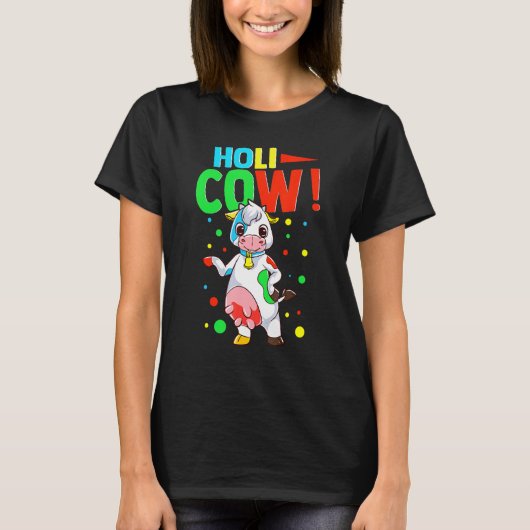 T-shirt Vache Colorée (Devant)