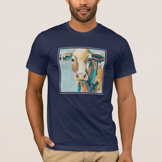 T-shirt Vache colorée (Devant)