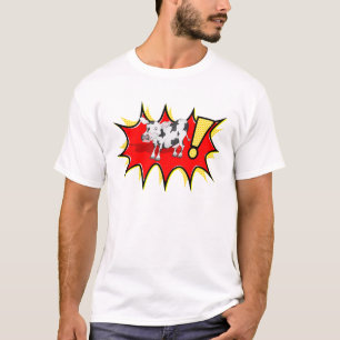T-shirt Vache dans une explosion de KAPOW