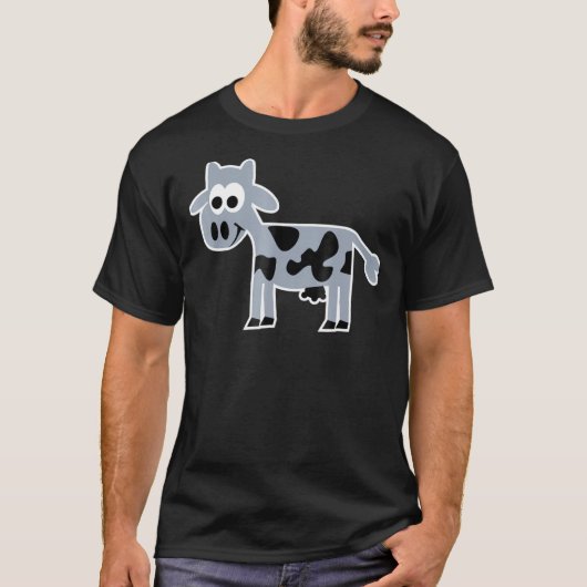 T-shirt Vache de Bande Dessinée (Devant)