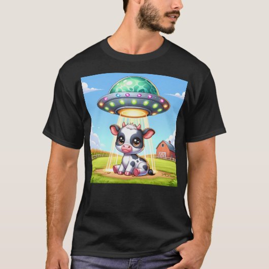 T-shirt Vache de bébé enlevée (Devant)