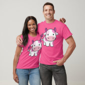 T-shirt Vache de lait de fraise mûre (Unisexe)