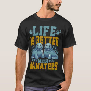 T-shirt Vache de mer drôle Manatee