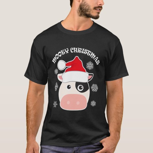 T-shirt Vache de Noël moche Mooy (Devant)