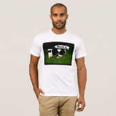 T-shirt Vache de pensée drôle (Devant entier)