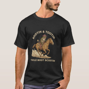 T-shirt Vache de western sarcastique à galoches et à grand