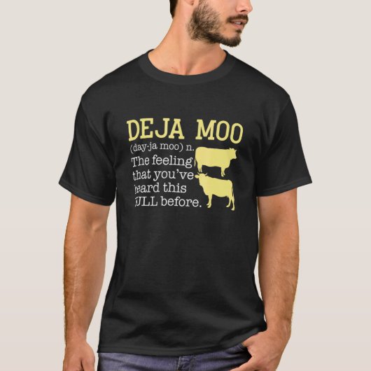 T-shirt Vache Deja Moo (Devant)