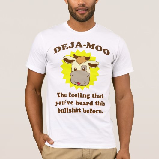 T-shirt Vache Deja-moo (Devant)